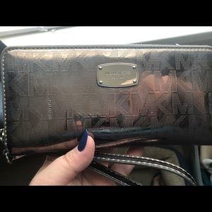 Authentic Michael Kors Metallic Wallet